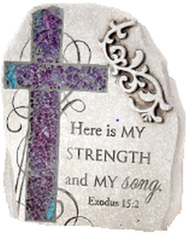 Inspirational cross Plaque Flower Arrangement