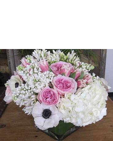Pastel Valentine Flower Arrangement