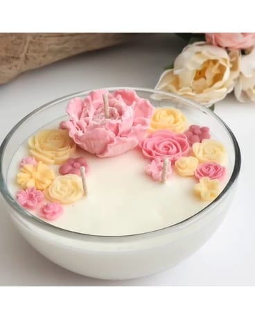 Casa Terra deluxe floral bowl candle Gifts