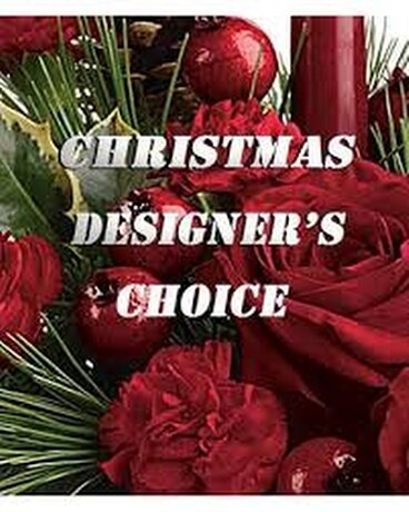 Designers Choice Christmas Centerpiece Flower Arrangement