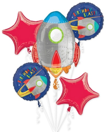 Blast Off Birthday Balloon Bouquet Gifts