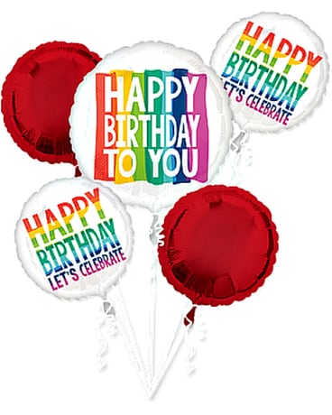 Rainbow Wishes Balloon Bouquet Gifts