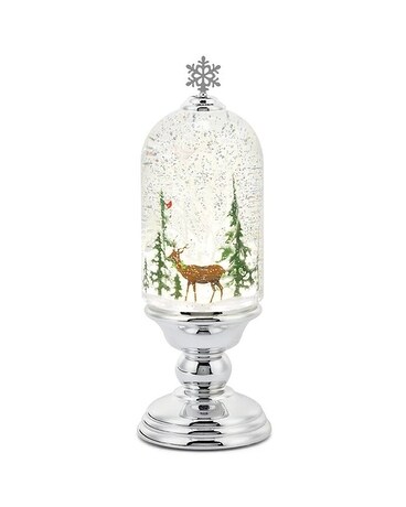Winter Forest Deer and Cardinal LED Lantern Gifts