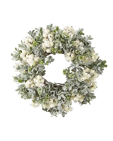 Frosted Mistletoe & Boxwood Mini Wreath Gifts