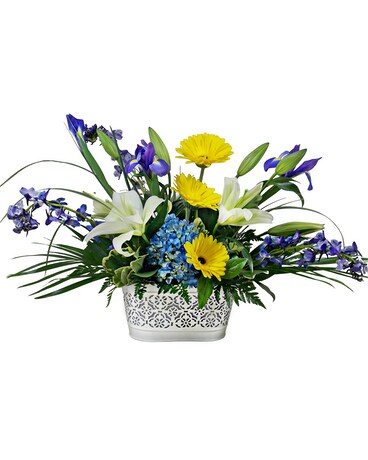 Blue Skies Ahead Flower Arrangement