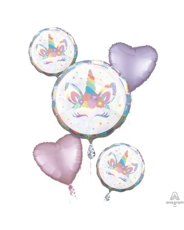 Unicorn Party Balloon Bouquet Gifts