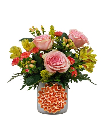 Peach For The Stars Flower Arrangement