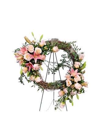 Tender Emotion Wreath Flower Arrangement