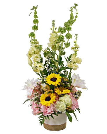 Bask In Blooms Flower Arrangement