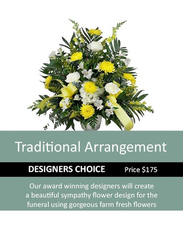 Designer's Choice Traditional Arrangements Sympathy Arrangement