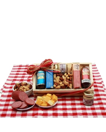 Signature Sampler Meat & Cheese Gift Basket Gift Basket