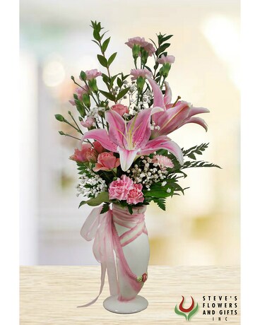 On Point Ballet Slipper Funeral Arrangement
