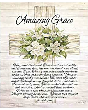 Amazing Grace (Full Verse with Cross) Gifts