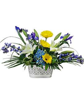 Blue Skies Ahead Flower Arrangement
