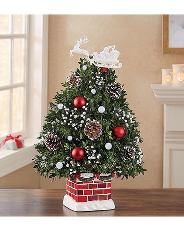 The Night Before Christmas Holiday Flower Tree Flower Arrangement