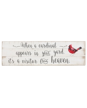Medium When A Cardinal Appears Plaque Gifts