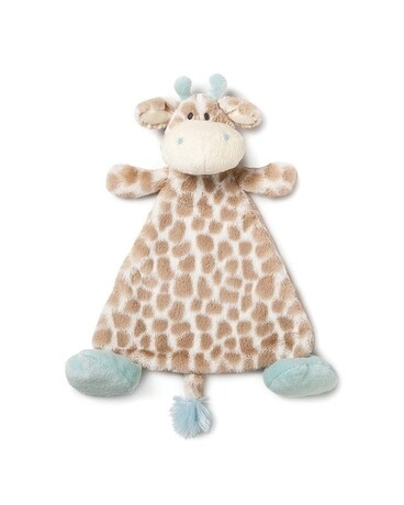 Giraffe Rattle Blankie - Blue Gifts