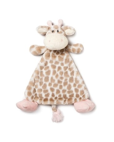 Giraffe Rattle Blankie - Pink Gifts