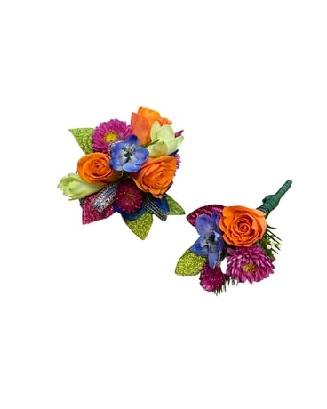 Fun And Funky Designer's Choice Set Corsage