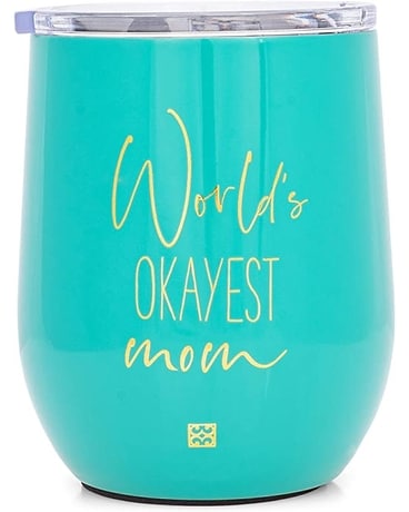 World's Okayest Mom Travel Tumbler Gifts