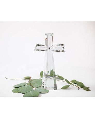Crystal Cross Flower Arrangement