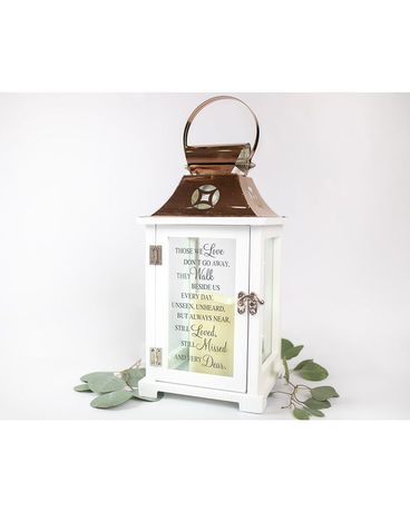 Those We Love- Lantern Flower Arrangement