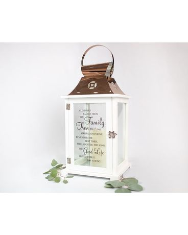 Family Tree Lantern Flower Arrangement