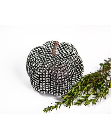 Rhinestone Pumpkin Flower Arrangement