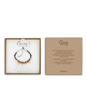 Giving Heart Bracelet Flower Arrangement