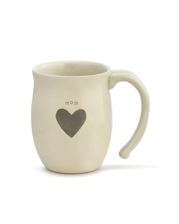Mom Heart Mug Flower Arrangement