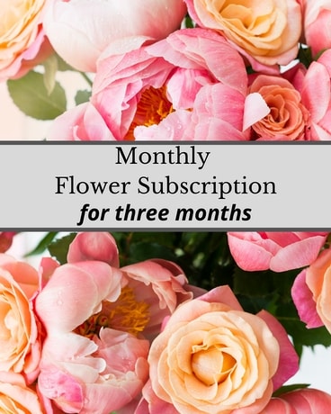Flower Subscription - 3 months Flower Arrangement