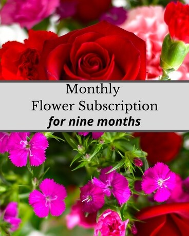 Flower Subscription - 9 months Flower Arrangement