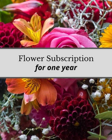 Flower Subscription - 1 year Flower Arrangement