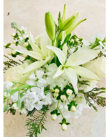 All white delight Flower Arrangement