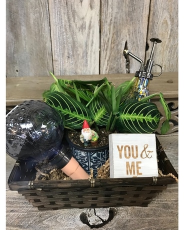 House Plant Starter Basket Flower Arrangement