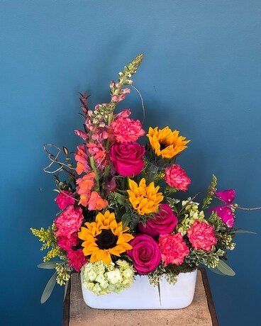 Colour Burst Garden Flower Arrangement