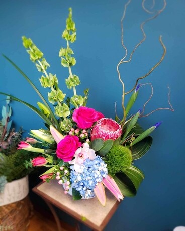 High Styled Romance Flower Arrangement
