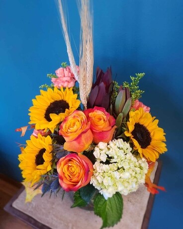 Fall Kaleidoscope Flower Arrangement