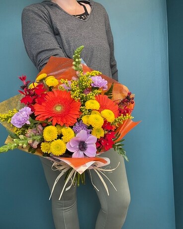 Designers Choice Hand-Wrapped Bouquet Flower Arrangement