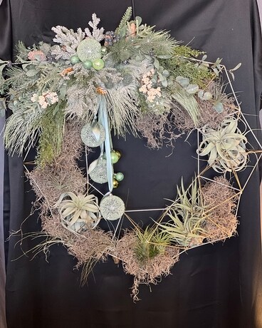 Minty Winter Geometric Elegance Specialty Arrangement