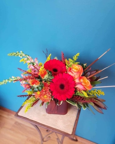 Blooms of Fall Abundance Flower Arrangement