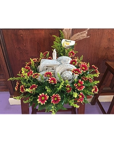 Tractor Flower Arrangement