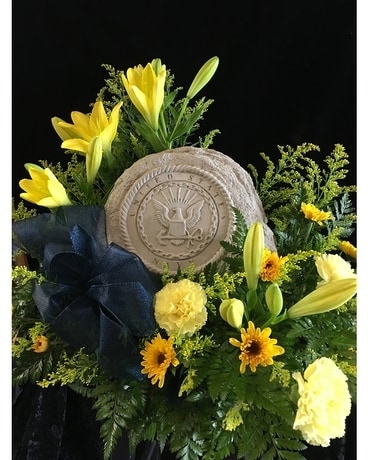 Navy Flower Arrangement