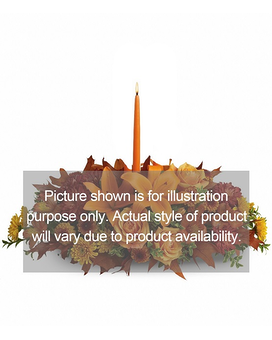 Designer's Choice Centerpiece Single Candle Flower Arrangement