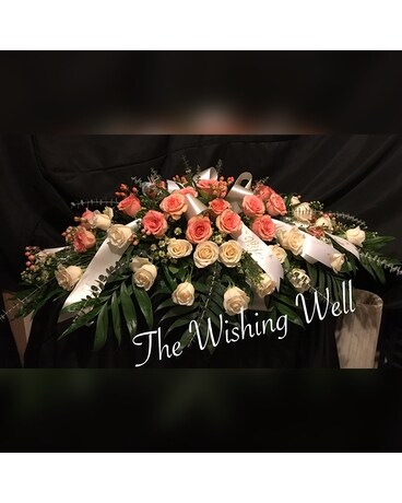 Rose Tribute Funeral Casket Spray Flowers