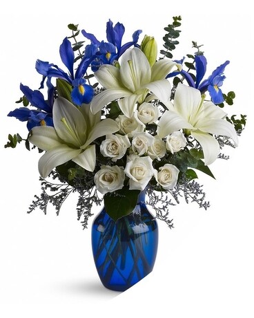 Blue Sky Angel Flower Arrangement
