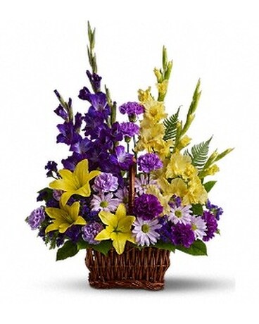 Basket of Memories Flower Arrangement