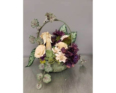 Sugar Plum Angel Silk Basket Gifts