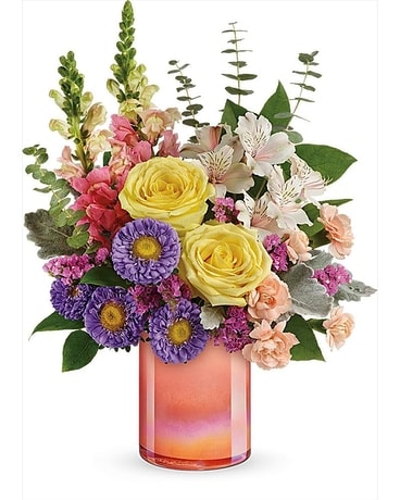 Monarch's Soft Sentiments Flower Arrangement