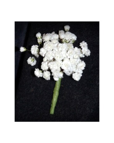 Babies Breath Boutonniere Flower Arrangement